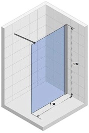 Parly Душевая перегородка T100B – фотография-6